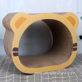 two-piece set cat cardboard scratchers corrugated paper